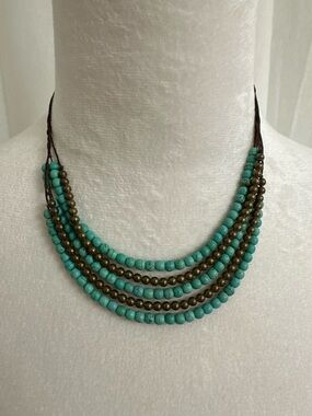 Multi Layered Beaded Bohemian Necklace